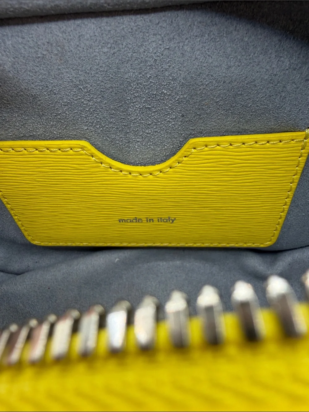 Senreve Yellow Leather Clutch/Pouch used *read - Picture 8 of 10